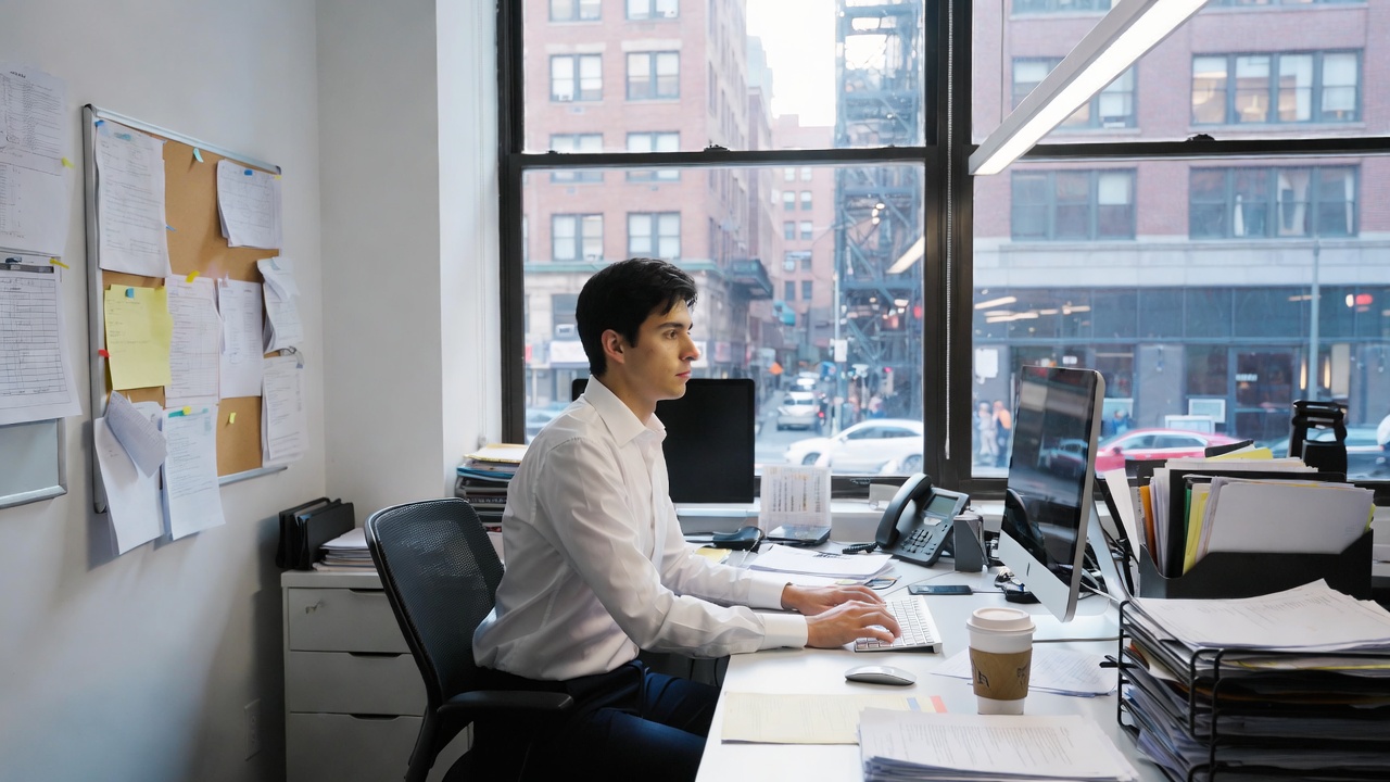 অ্যাডমিনিস্ট্র্যাটিভ অ্যাসিসট্যান্ট পদে কর্মরত ব্যক্তির এআই নির্মিত চিত্র। ছবি: গ্রোক